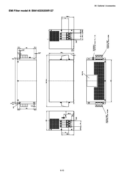 Delta VFD-ED AC Drive - 15 HP, 230V, 3-Phase Input/Output | Model VFD110ED23S