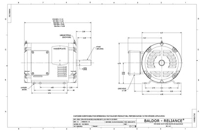 Baldor EM3157T Diagram