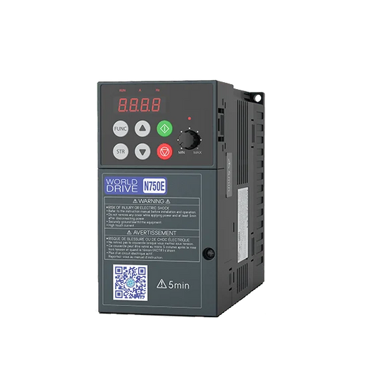 Worldwide WDN750E VFD - 0.5 HP, 230V Single-Phase Input, Sensorless Vector | Model WDN750E-004SF