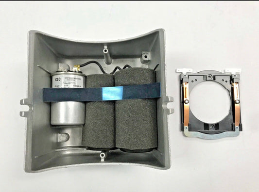 BALDOR L1410T REPAIR KIT
CAPACITOR BOX KIT & START SWITCH FOR L1410T
5HP SINGLE PHASE MOTOR
COMPLETE SET
This box comes with start capacitors, run capacitors & start switch
PAC#: 36CB5005A03 & SP5172SP
FITS MOTOR SPEC NUMBER 36E002W849G3
DESCRIPTION	PART