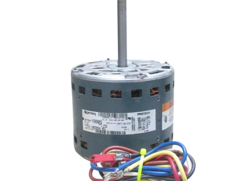 Genteq Motors 5KCP39KGY890S Furnace Blower Motor 1/2HP 115V 1050RPM 51-102994-03