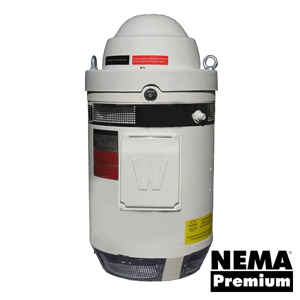Worldwide WPEVHS Vertical Hollow Shaft Motor - 20 HP, 230/460V, 1800 RPM, WPI Enclosure, Premium Efficiency | Model WPEVHS20-18-256TP-10