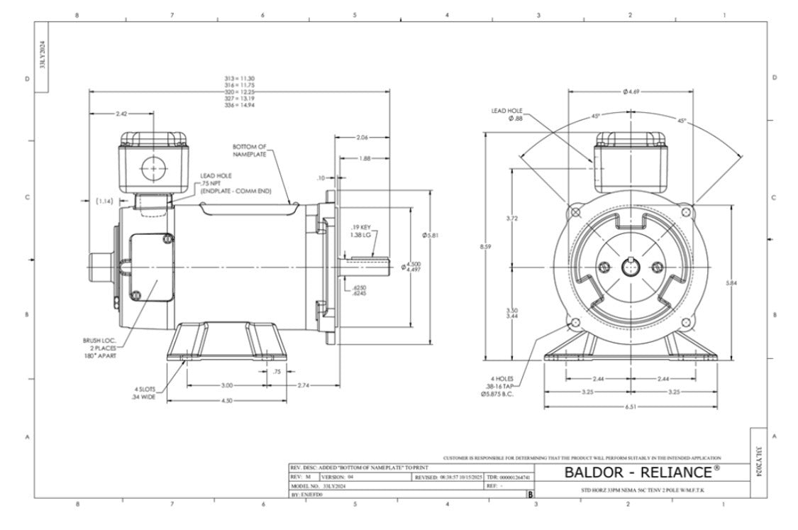 CDP3330

.5HP, 1750RPM, DC, 56C, 3336P, TENV, F1, N
