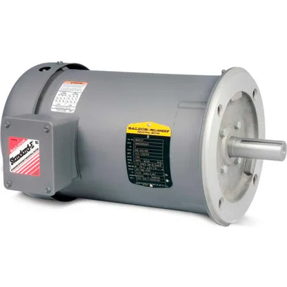 Baldor CM3534 Motor - 0.33 HP, 1730 RPM, 3-Phase, TEFC, 60 Hz, 56C Frame