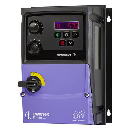 Invertek OptiDrive E3 VFD - 0.5 HP, 240V, 1-Phase Input, 3-Phase Output | Model ODE-3-120023-1F1B