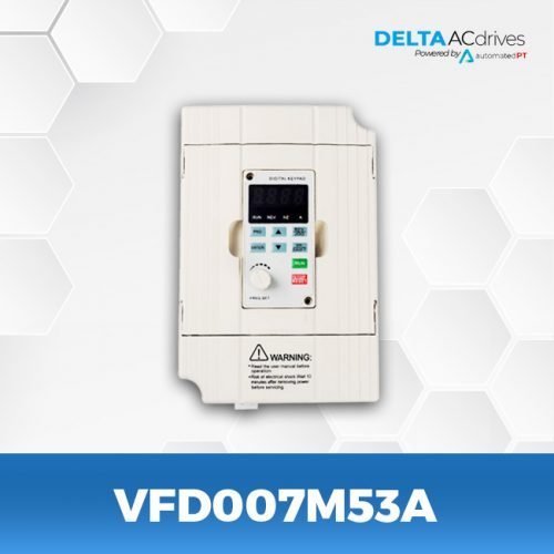 Delta VFD-M VFD - 1 HP, 575V, 3-Phase, IP20 Enclosure | Model VFD007M53A