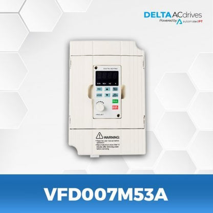 Delta VFD-M VFD - 1 HP, 575V, 3-Phase, IP20 Enclosure | Model VFD007M53A