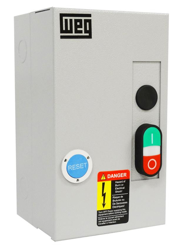 WEG Enclosed Starter - 1.5 HP, 230V, 3-Phase, NEMA 1, 208-240V Coil | Model ESW-B9V24A-R27