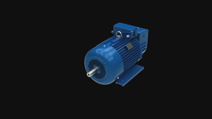 Galt Electric GPT0020-4-145T-K Motor - 2 HP, 1800 RPM, 3-Phase, TEFC, 145T Frame